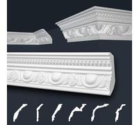Moulures de plafond Marbet blanc paquet économique de styrofoam EPS - Moulures stucco à motifs, en design traditionnel - (30 mètres B-24) moulures d'angle en stuc moulures murales