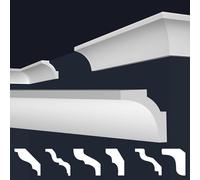 Moulures de plafond Marbet en styrofoam XPS - Moulures en stuc de haute qualité, légères et robustes, au design moderne - () Bande de polystyrène