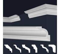Moulures de plafond Marbet en styrofoam XPS - Moulures en stuc de haute qualité, légères et robustes, au design moderne - () Bande de polystyrène