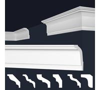 Moulures de plafond Marbet en styrofoam XPS - Moulures en stuc de haute qualité, légères et robustes, au design moderne - () Bande de polystyrène