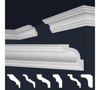 Moulures de plafond Marbet en styrofoam XPS - Moulures en stuc de haute qualité, légères et robustes, au design moderne - () Bande de polystyrène