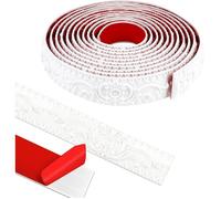 Moulures de Plafond, Moulures Murales Autocollantes pour Bandes Décoratives,Décoration DIY,Cadre Photo,Bord de Blanc 5M PLINTHE PVC