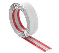 Moulures décoratives autocollantes - 40 mm - Bande d'angle flexible et autocollante - Pour plinthe de finition, plan de travail de cuisine (blanc)