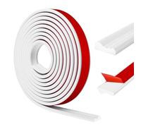 Moulures murales décoratives autocollantes Moulures flexibles en stuc Moulures murales à décoller et coller pour la décoration DIY, la protection des murs, les bords d'armoires (blanc, 30 mm × 3 m)