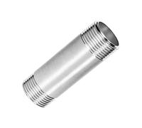 MOUMOUTEN 1Pièce Raccord inox 304, 2-1/2" BSPT Mâle x 200mm Long | Tube d'extension à double filetage, raccord en acier inoxydable 304 durable pour plomberie compresseur, avec extrémités mâles