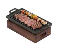 MOUMOUTEN Barbecue Table Style Japonais Plaque Cuisson Antiadhésive | Aluminium Appareil Portable Multifonction, Idéal Pour Cuisiner En Intérieur Et Extérieur