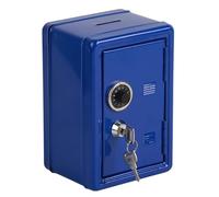 MOUMOUTEN Coffre-Fort pour Enfants, Tirelire pour Enfants, Mini Clé Tirelire avec Verrouillage par Mot De Passe, Coffre-Fort Verrouillable pour économiser des Pièces De Monnaie avec ente(Bleu)