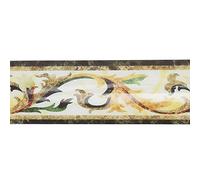 MOUMOUTEN Frise de Papier Peint Peel, 5 x 500 cm/2,0 x 196,9 in Bordure de Papier Peint Autocollant Autocollant Décor pour Salon Cuisine Salle de Bain