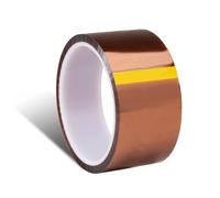 MOUMOUTEN Lot 2 Ruban Polyimide Haute Température 60mmx33m Marron Rouge | Tissu Isolant, Ruban de Presse à Sublimation Thermique en Vinyle pour la Protection des Circuits