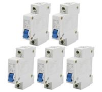 MOUMOUTEN Lot de 5 disjoncteurs miniatures, 1 pôle 2 A 230/400V DZ47-63 C2