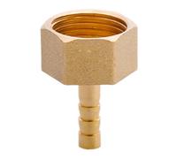 MOUMOUTEN Raccord cannelé en laiton 1/2", filetage femelle, épisseur de métaux, épisseur de barbillons, raccord de tuyau, connecteur adaptateur pour air, eau, huile (épaisseur 6 mm)