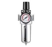 MOUMOUTEN Régulateur-Filtre Air Pneumatique, Réducteur Pression Comprimé | Séparateur Eau-Huile avec Manomètre pour Compresseur d’Air, Accessoires Système Pneumatique