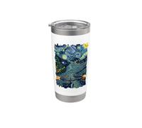 Mountain bike VTT Vélo Vangogh-Art-style Vélo de montagne Gobelet isotherme en acier inoxydable double paroi