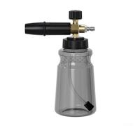 Mousse à neige pour nettoyeur haute pression - Bouteille de 1 L - Buse réglable - Kit de lavage de voiture - Pulvérisateur à jet de mousse - Outil de nettoyage automatique -