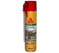 SIKA Boom 138 Portes & Fenêtres, Mousse expansive Spécial Menuiseries et Sous-Toiture : Expansion Compensée 18L, réutilisable, usage tête en bas, isolation et calfeutrage, multi-supports 500ml, Blanc