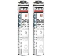 Mousse Expansive Isolation Thermique et Phonique, Blanche, Aérosol Pistolable de 750 ml (Lot de 2)