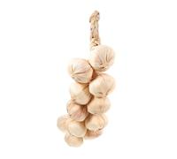 Mousse Guirlande D’ail Artificiel Décor Suspendu Réaliste, 12 Pièces | Accessoire Photo Décoratif, Ficelle à Suspendre Incluse, Usage Intérieur, Finition Blanche, Rendu Solide