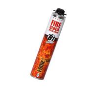 Mousse polyuréthane coupe-feu FOME FLEX Fire Block - pistolable, haute résistance, joints minéraux & métalliques - 750 ml