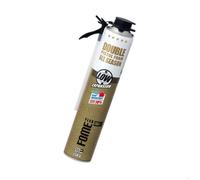 Mousse polyuréthane de montage FOME FLEX Double - pistolable, double adaptateur, faible expansion, isolation thermique - 750 ml