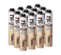 Mousse polyuréthane élastique FOME FLEX 7 Doors & Windows - montage portes & fenêtres, isolation & étanchéité - 12 x 750 ml, faible expansion, haute isolation thermique & acoustique, coupe rapide