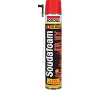 Soudal Mousse PU expansive Soudafoam FR HY coupe-feu ignifugée 750 ml