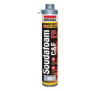 Soudal Mousse PU pistolable coupe-feu Soudafoam FR HY Click & Fix 0,75 L