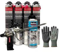 Mousse pulvérisable Penosil 4 pots de mousse + 1 nettoyant + 1 pistolet pulvérisable + gants