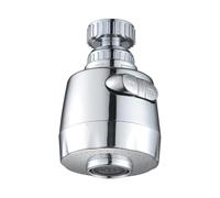 Mousseur de robinet de rechange - Protection contre les éclaboussures - Orientable à 360° - Aérateur de robinet pivotant - Convient pour dortoir d'étudiant, hôtel, cuisine de location, restaurant