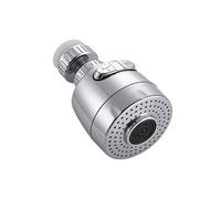 Mousseur de Robinet Orientable Finition Chromé 2 Jets avec Interrupteur Argent