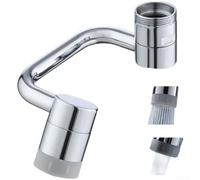 Mousseur Économiseur d'Eau pour Lavabo Salle de Bain(Bright Silver Double) | Acier inoxydable et laiton, anti-rouille, finition élégante, compatible filetages standards