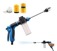 Mousseur pour lavage de voiture, buse réglable et nettoyeur à pression | Mousseur à haute pression avec lance télescopique multiport pour tuyau d'arrosage pour maison, camping-car, etc