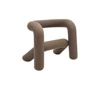 Moustache - Fauteuil rembourré Marron