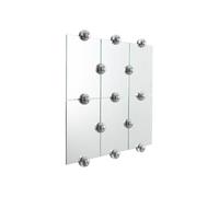 Moustache - Miroir mural Argent