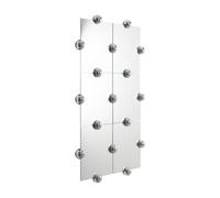 Moustache - Miroir mural Argent