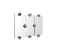 Moustache - Miroir mural Argent