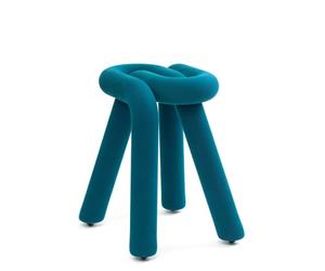 Moustache - Tabouret rembourré Bleu