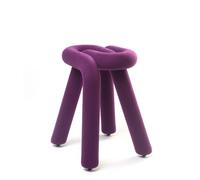 Moustache - Tabouret rembourré Violet