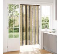 Rideau anti-insectes vidaXL en chenille, marron foncé et beige