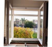 Moustiquaire aluminium fixe sans percer WERKA PRO 130 x 160 cm