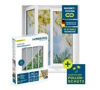 Hoberg Moustiquaire anti-pollen pour fenêtre - Magnétique, découpable 150×130 cm Anthracite