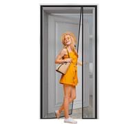 Moustiquaire anti-pollen pour fenêtres 160x220cm porte moustiquaire magnétique réutilisable les personnes allergiques L'air peut circuler librement Noir