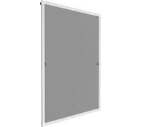 Moustiquaire avec cadre en aluminium pour fenêtres - 130 x 150 cm, blanc