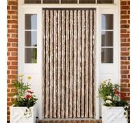 vidaXL Rideau anti-insectes beige et marron clair 118x220 cm chenille
