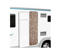 vidaXL Moustiquaire de porte chenille Protection contre insectes 56x185 cm beige et marron clair