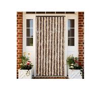 vidaXL Rideau anti-insectes beige et marron clair 90x200 cm chenille