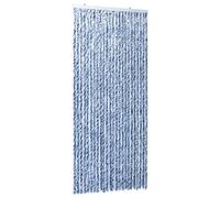 Moustiquaire Bleu blanc et argenté 100x220 cm Chenille