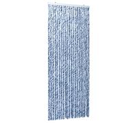 Moustiquaire Bleu blanc et argenté 90x220 cm Chenille