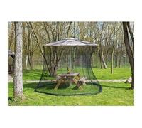 : Moustiquaire cylindrique pour parasol en maille 220 - 330 x 250 cm