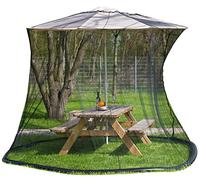 Moustiquaire cylindrique pour parasol en maille 220 - 330 x 250 cm [Infactory]