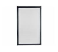 Moustiquaire de Fenêtre 90 x 120 cm - Anti-Insectes, Facile à Installer - Cadre Aluminium Anthracite - Toile Grise
